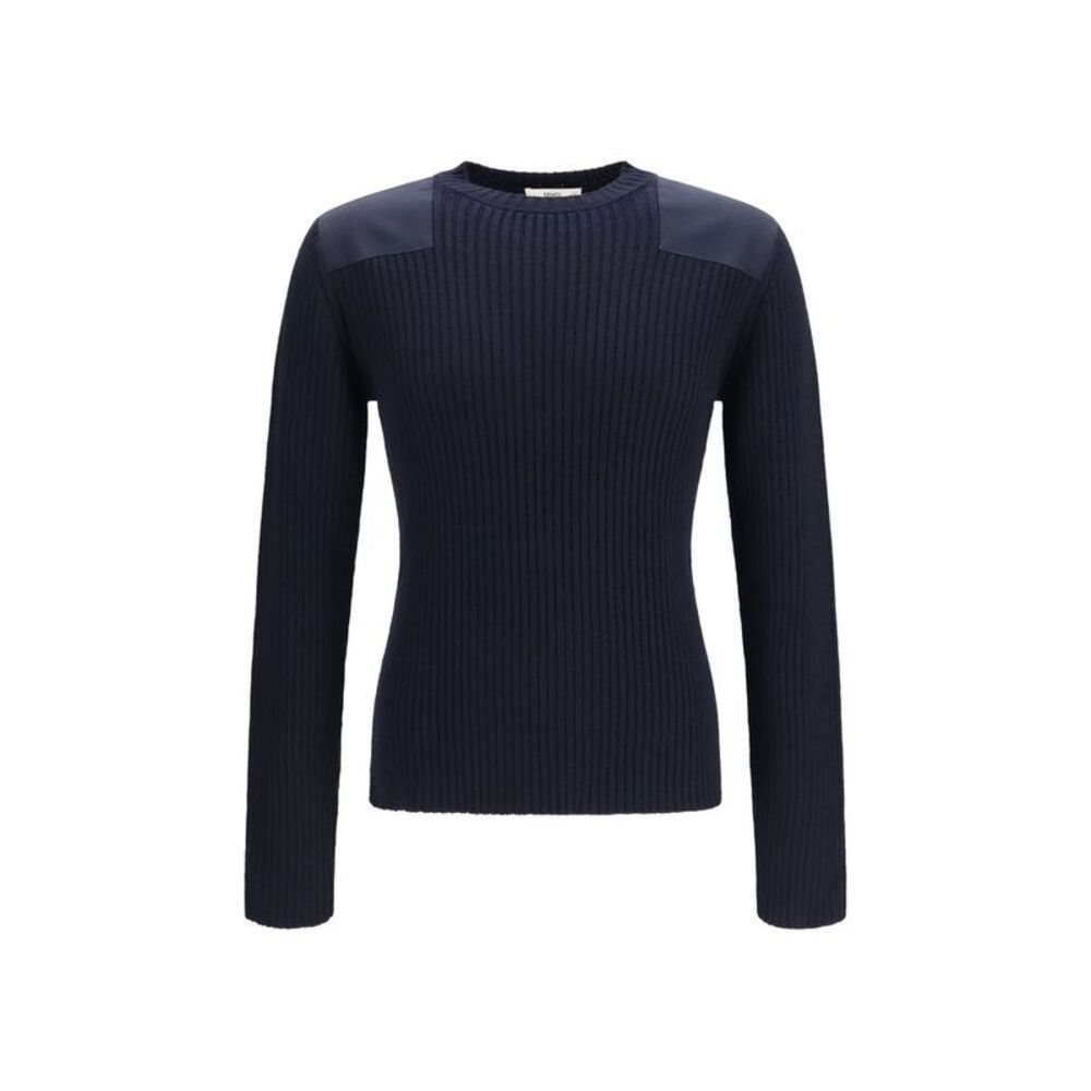 Fendi Blue Wool Oves Aries Men's Sweatshirt